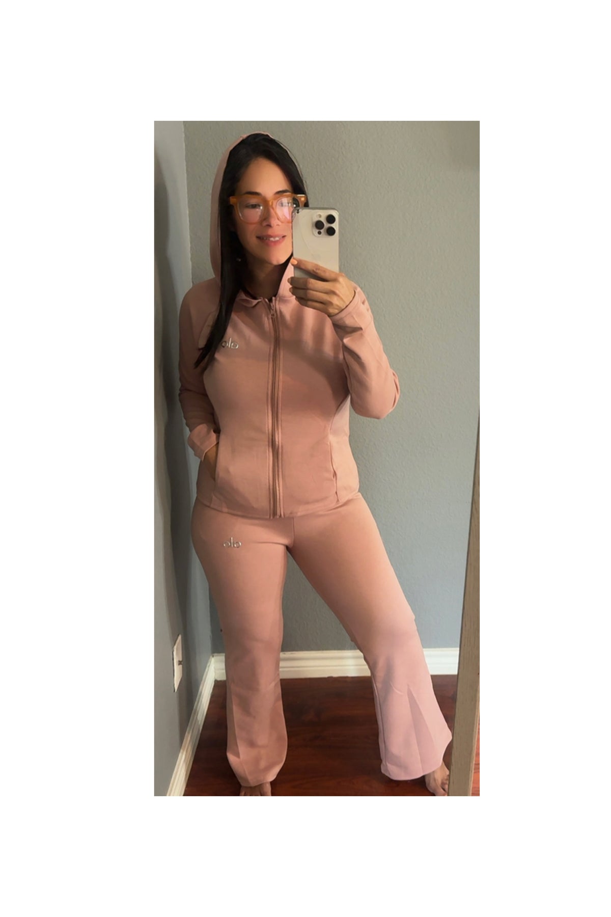 Set pink with hoodie