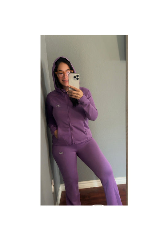 Set Purple with Hoodie
