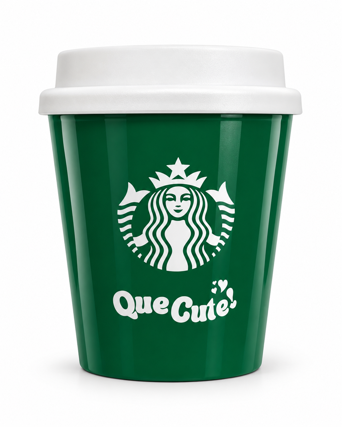 Green Cup with 5 lipgloss