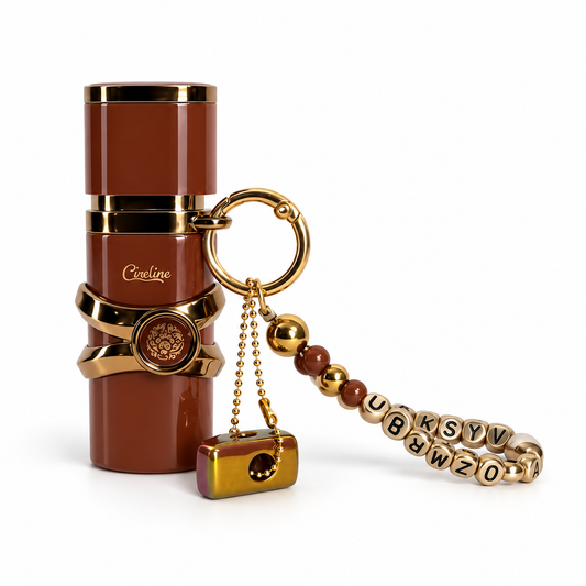 Mini Brown Perfume Keychain