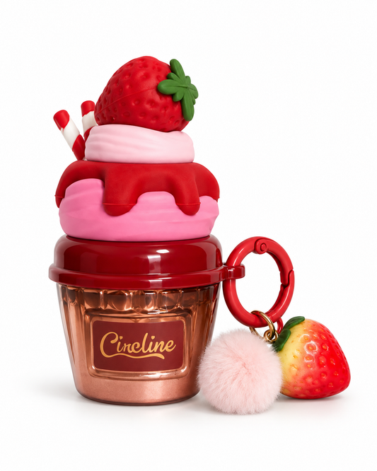Mini Strawberry Perfume Keychain